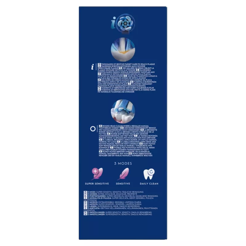 Cepillo de dientes eléctrico Oral-B iO Series 2 Duo negro rosa recargable con sensor de presión inteligente