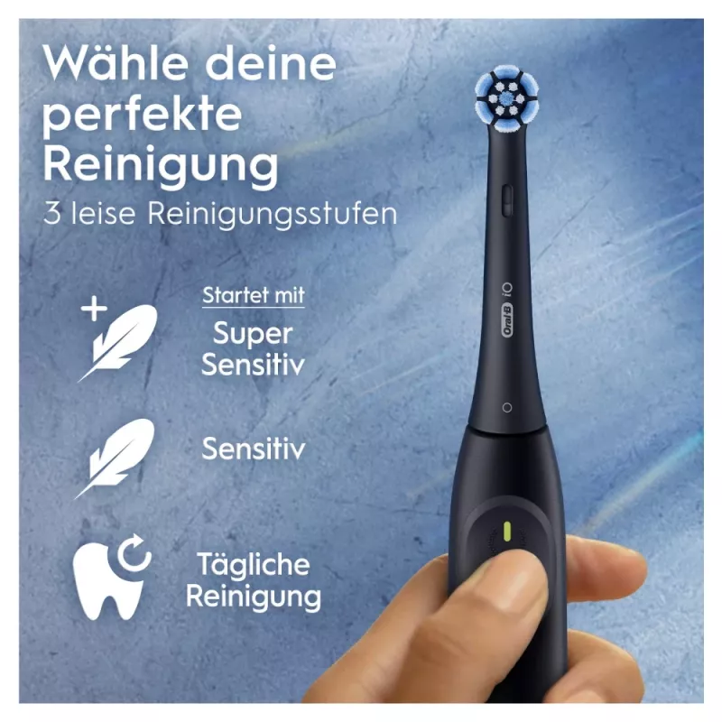 Cepillo de dientes eléctrico Oral-B iO Series 2 Duo negro rosa recargable con sensor de presión inteligente