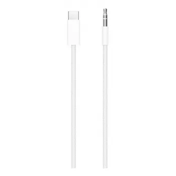 Cable de audio Apple MDV84ZM/A 1.2m 3.5mm USB Type-C blanco