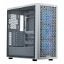 Caja de PC Cooler Master Elite 502 Midi Tower Blanca — ATX, 3x 120 mm frontal, 120 mm trasero, fuente de alimentación inferior, compatible con unidades de 2,5