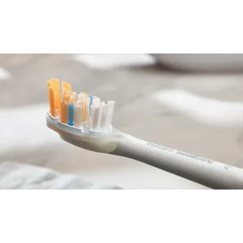 Cabezales de recambio originales Philips A3 Premium All-in-One HX9094/87 para cepillo de dientes, Blanco, pack de 4