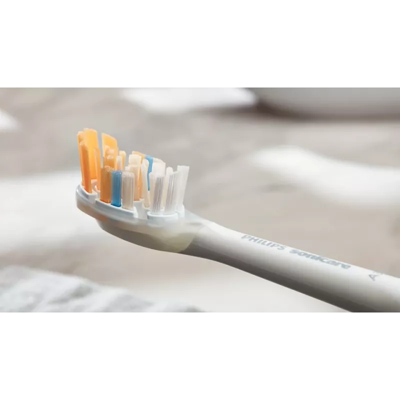 Cabezales de recambio originales Philips A3 Premium All-in-One HX9094/87 para cepillo de dientes, Blanco, pack de 4
