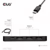 Club 3D CSV-7330 adaptador hub MST de DisplayPort 2.1 a 3x HDMI 2.1, 8K60Hz, 4K120Hz, 13,5 Gbps, HDR, HDCP 2.3, negro