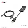 Club 3D CSV-7330 adaptador hub MST de DisplayPort 2.1 a 3x HDMI 2.1, 8K60Hz, 4K120Hz, 13,5 Gbps, HDR, HDCP 2.3, negro