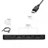 Club 3D CSV-7330 adaptador hub MST de DisplayPort 2.1 a 3x HDMI 2.1, 8K60Hz, 4K120Hz, 13,5 Gbps, HDR, HDCP 2.3, negro