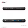 Dock portátil CLUB3D 8-1 USB Type-C® 10Gbps a HDMI™ y DisplayPort™ 8K30Hz PD máx. 100Watt