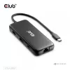 Dock portátil CLUB3D 8-1 USB Type-C® 10Gbps a HDMI™ y DisplayPort™ 8K30Hz PD máx. 100Watt