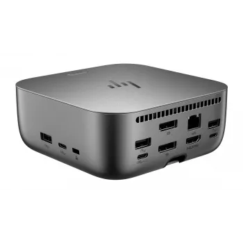 Dock HP Thunderbolt 4 Ultra 180W G6, con cable, Thunderbolt 4, 180 W, 10,100,1000,2500 Mbit/s, Gris, 8K Ultra HD