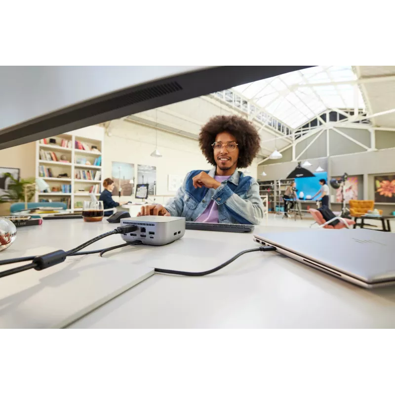 Dock HP Thunderbolt 4 Ultra 180W G6, con cable, Thunderbolt 4, 180 W, 10,100,1000,2500 Mbit/s, Gris, 8K Ultra HD