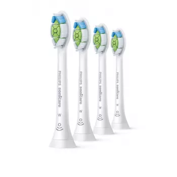 Cabezales de cepillo de dientes Philips HX6064/87 Optimal White — 4 uds., blanco, cerdas medias