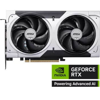Tarjeta gráfica MSI GeForce RTX 5060 Ti 8 GB GDDR7, PCIe 5.0, 4608 CUDA, 2602 MHz Boost, 128-Bit, 2 ventiladores, 180 W