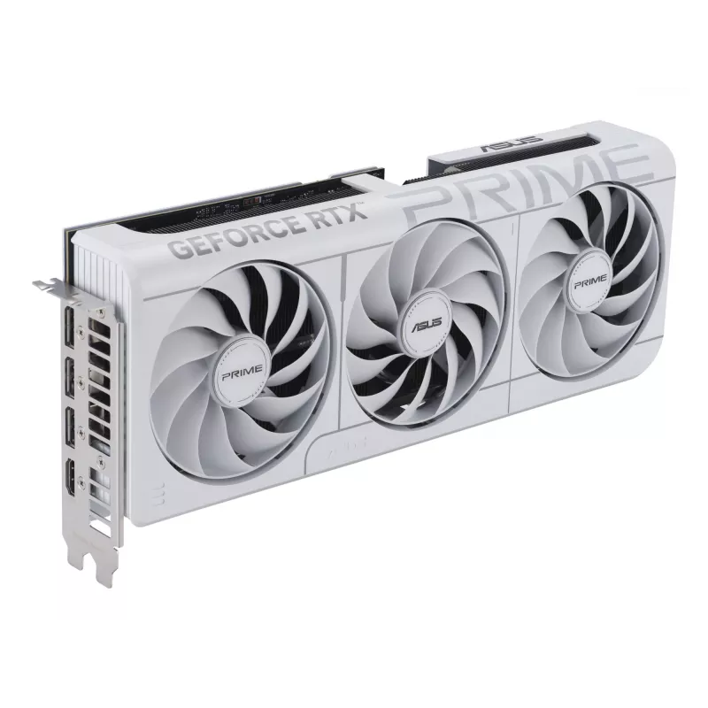 Tarjeta gráfica ASUS GeForce RTX 5070 12 GB GDDR7, PCIe 5.0, 192 bits, blanca, 3 ventiladores