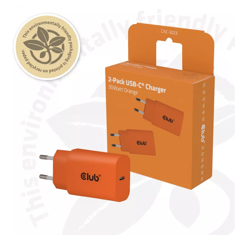 Fuente de alimentación CLUB3D CAC-3023, 30 W, adaptador compacto para dispositivos portátiles