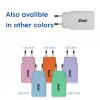 Cargador USB‑C pack de 2 CLUB3D CAC-3020, 30 W en total, blanco
