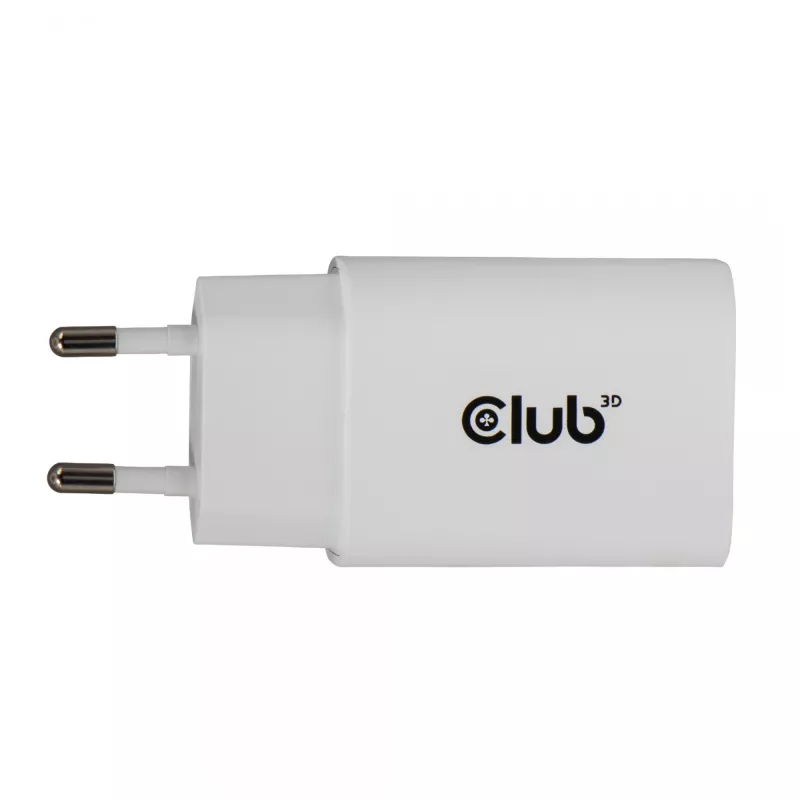 Cargador USB‑C pack de 2 CLUB3D CAC-3020, 30 W en total, blanco