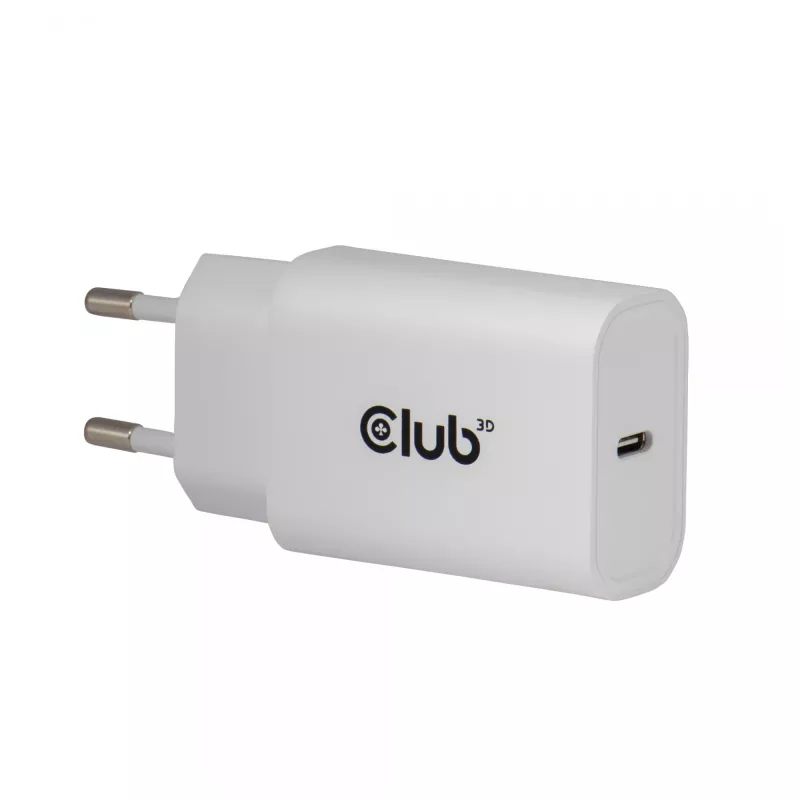 Cargador USB‑C pack de 2 CLUB3D CAC-3020, 30 W en total, blanco