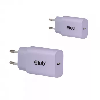 Fuente de alimentación club 3d cargador USB-C 30W pack de 2 compacto para móviles y tablets