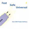 Fuente de alimentación club 3d cargador USB-C 30W pack de 2 compacto para móviles y tablets