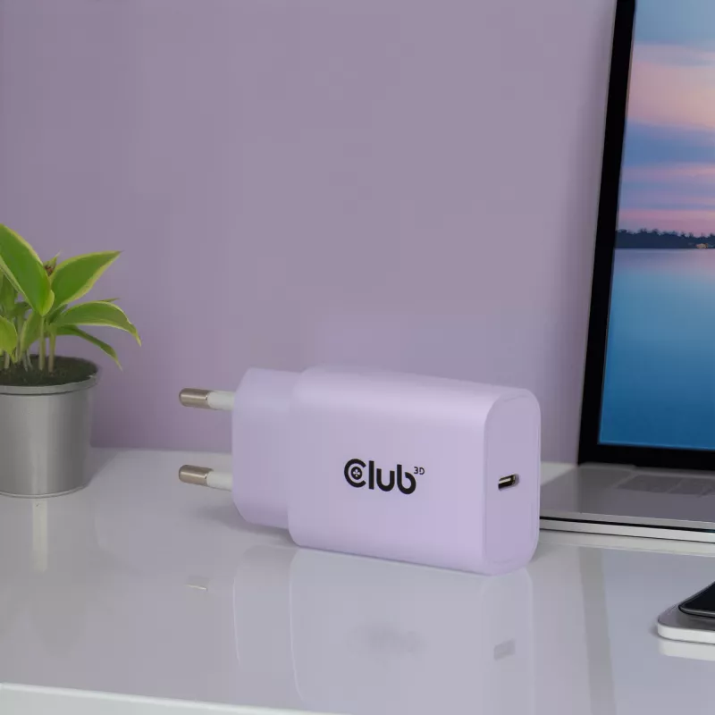 Fuente de alimentación club 3d cargador USB-C 30W pack de 2 compacto para móviles y tablets