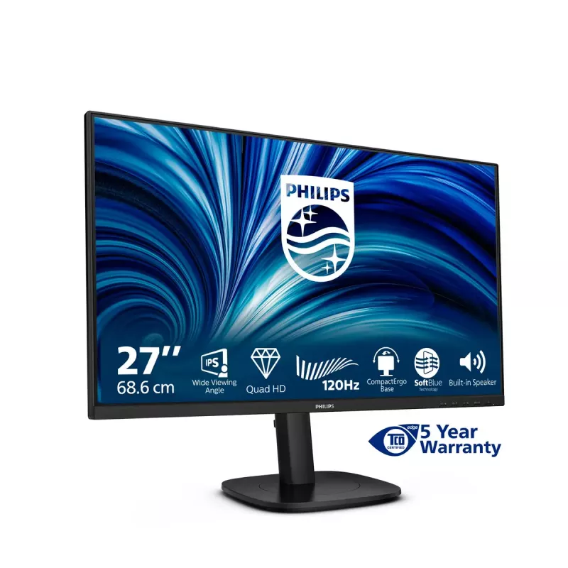 Monitor Philips 27B2N3500J/00 68,6 cm (27 inch) 2560 x 1440 píxeles 2K LCD negro