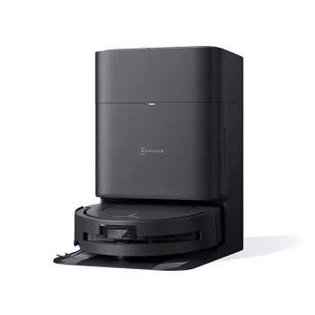 Robot aspirador Ecovacs Deebot T80 Omni – sin bolsa 3 L polvo, 0,11 L agua, 6400 mAh, 297 min de autonomía, negro