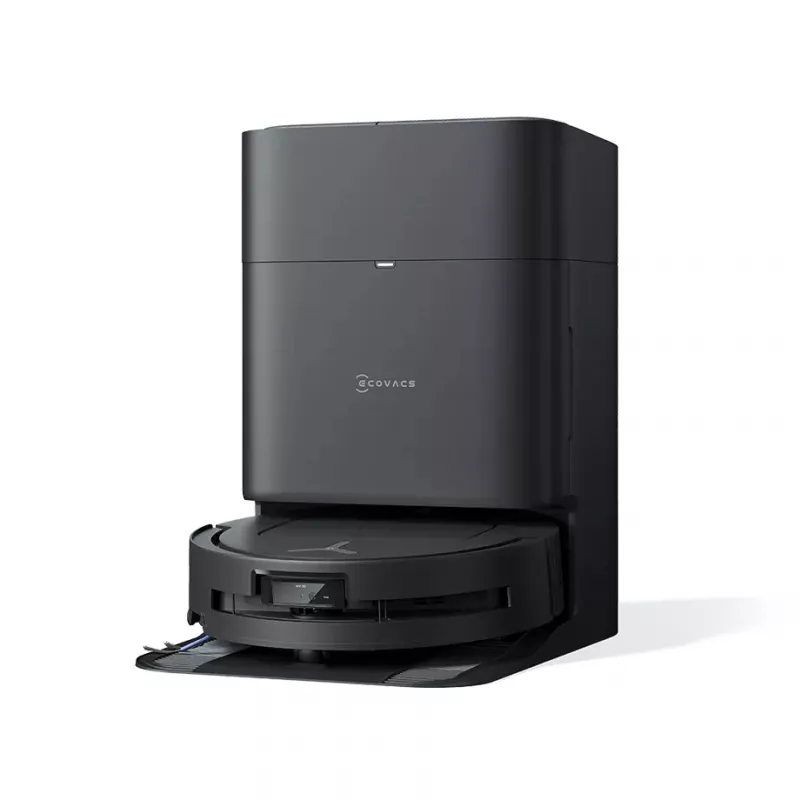 Robot aspirador Ecovacs Deebot T80 Omni – sin bolsa 3 L polvo, 0,11 L agua, 6400 mAh, 297 min de autonomía, negro
