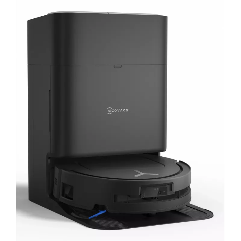 Robot aspirador Ecovacs Deebot T80 Omni – sin bolsa 3 L polvo, 0,11 L agua, 6400 mAh, 297 min de autonomía, negro