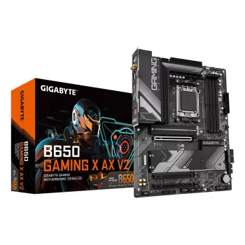 GIGABYTE B650 GAMING X AX V2 Placa base - CPUs AMD Ryzen serie 9000, VRM de 8+2+2 fases, hasta 8000MHz DDR5 (OC), 1xPCIe 5.0 + 2xPCIe 4.0 M.2, 2.5GbE LAN, WIFI 6E, USB 3.2 Gen 2