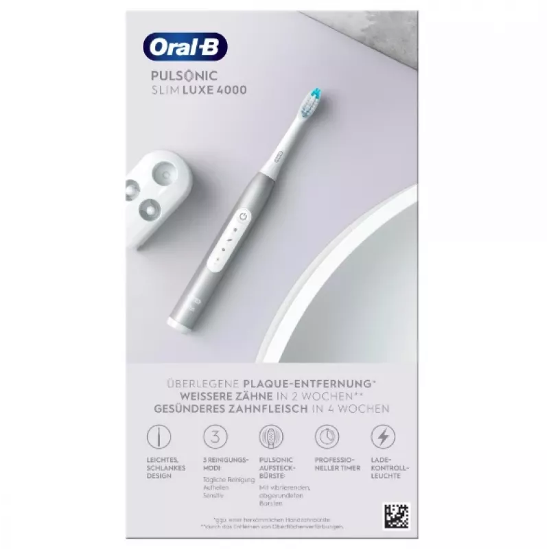 Oral-B Pulsonic Slim Luxe 4000 Adulto Cepillo de dientes sónico Platino
