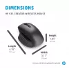 HP 930 Creator Ratón inalámbrico, Diestro, Bluetooth, 3000 DPI, Plata