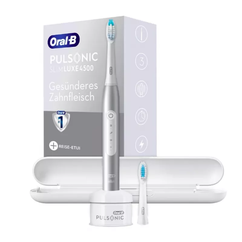 Oral-B Pulsonic Slim Luxe 4500 Adulto Cepillo de dientes sónico Platino