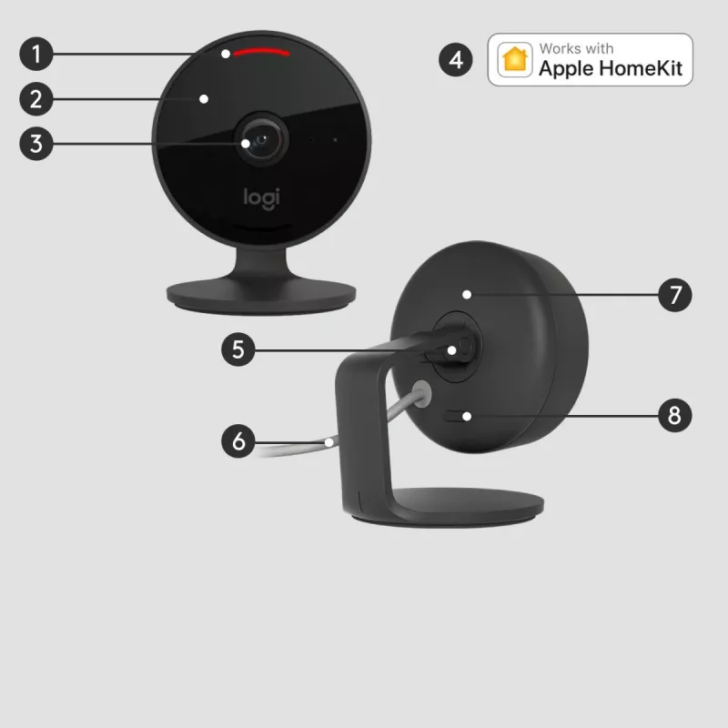 Cámara de vigilancia IP Logitech Circle View Camera HD 1080
