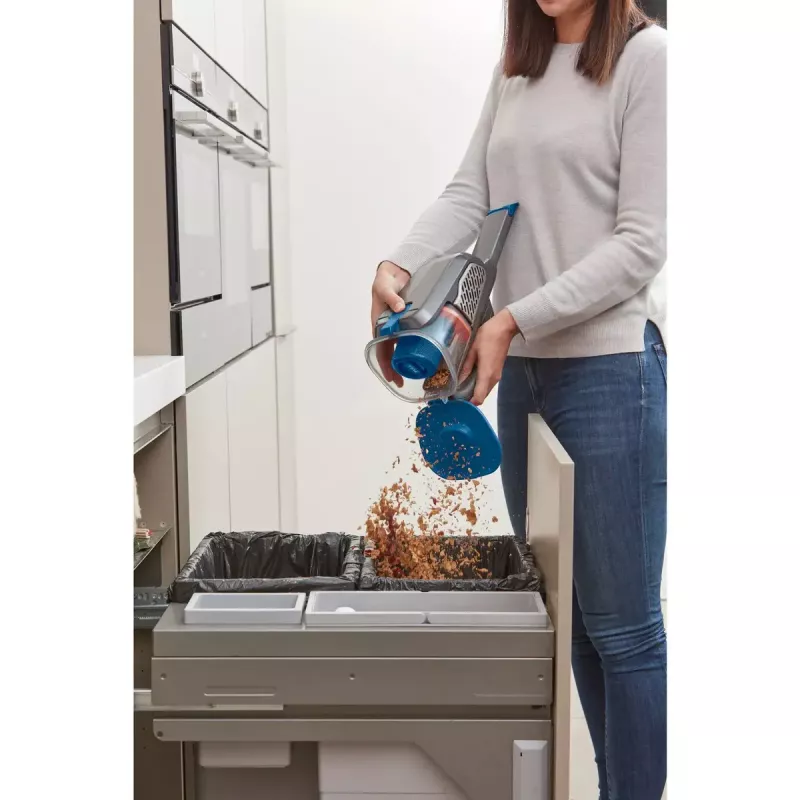 Aspirador de mano Black & Decker BHHV520BF-QW, inalámbrico, limpieza en seco, 35 W, depósito de polvo de 0,7 l, 21 min de autonomía, 1,2 kg