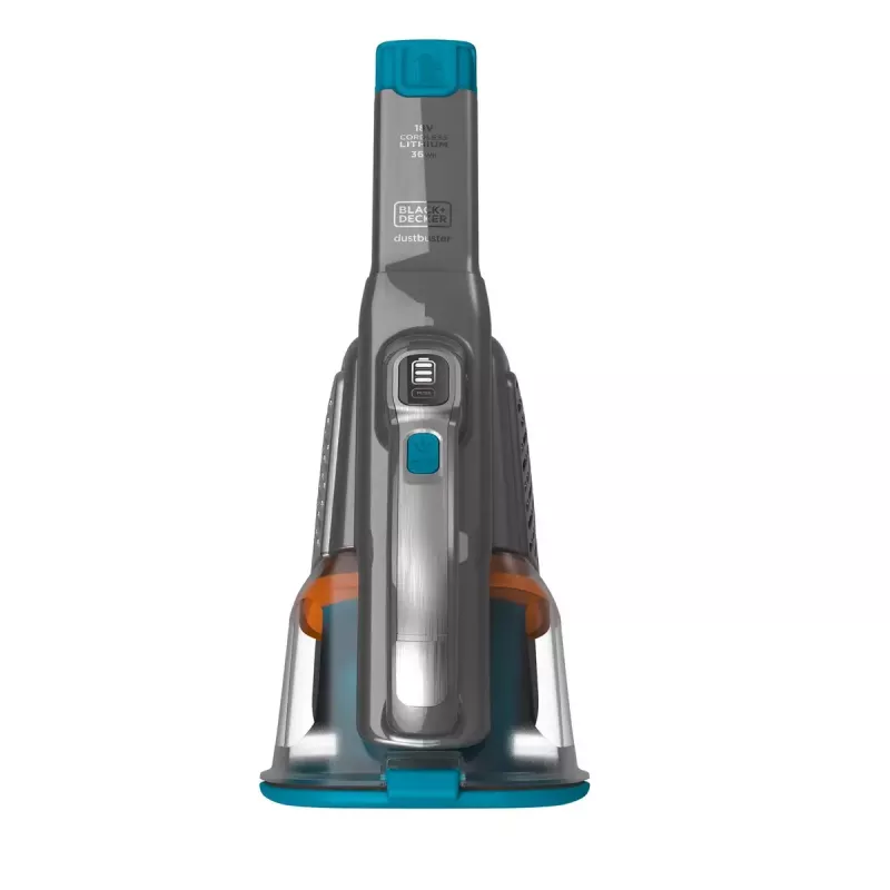 Aspirador de mano Black & Decker BHHV520BF-QW, inalámbrico, limpieza en seco, 35 W, depósito de polvo de 0,7 l, 21 min de autonomía, 1,2 kg