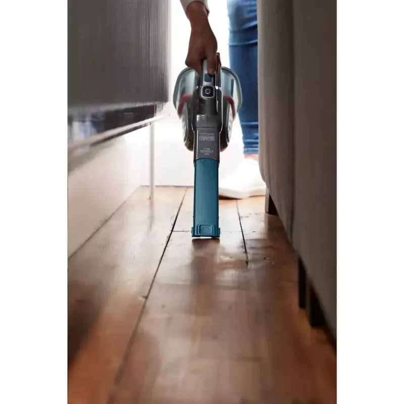 Aspirador de mano Black & Decker BHHV520BF-QW, inalámbrico, limpieza en seco, 35 W, depósito de polvo de 0,7 l, 21 min de autonomía, 1,2 kg
