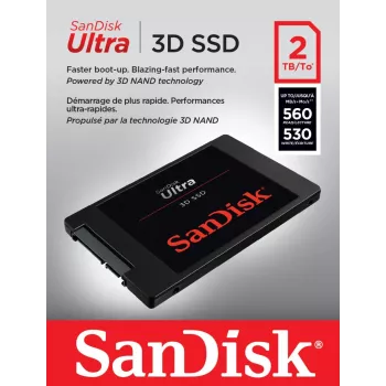 WESTERN DIGITAL SSD - SanDisk Ultra 3D - 2TB - SATA 6Gb/s - 2,5