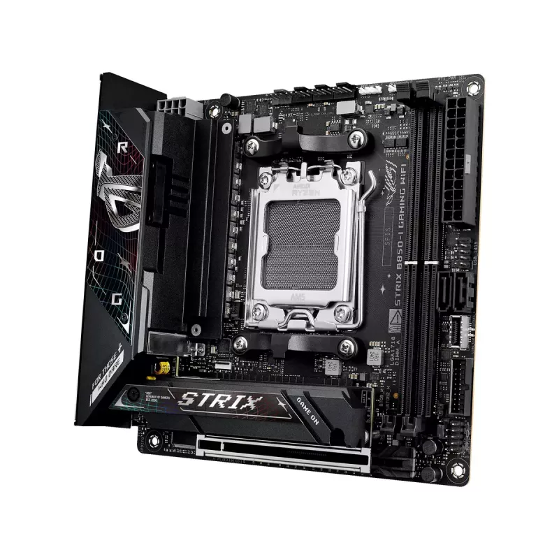 Placa base ASUS ROG STRIX B850-I GAMING WIFI, AMD B850, Socket AM5, mini ITX, 2x DDR5, Wi‑Fi 7, 2.5Gb LAN