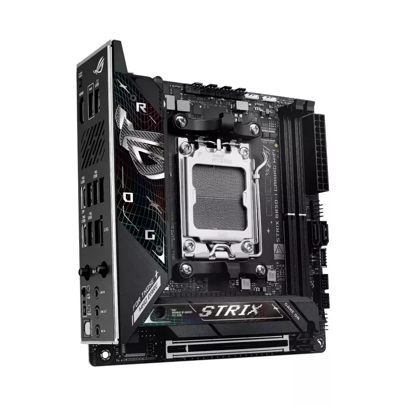Placa base ASUS ROG STRIX B850-I GAMING WIFI, AMD B850, Socket AM5, mini ITX, 2x DDR5, Wi‑Fi 7, 2.5Gb LAN