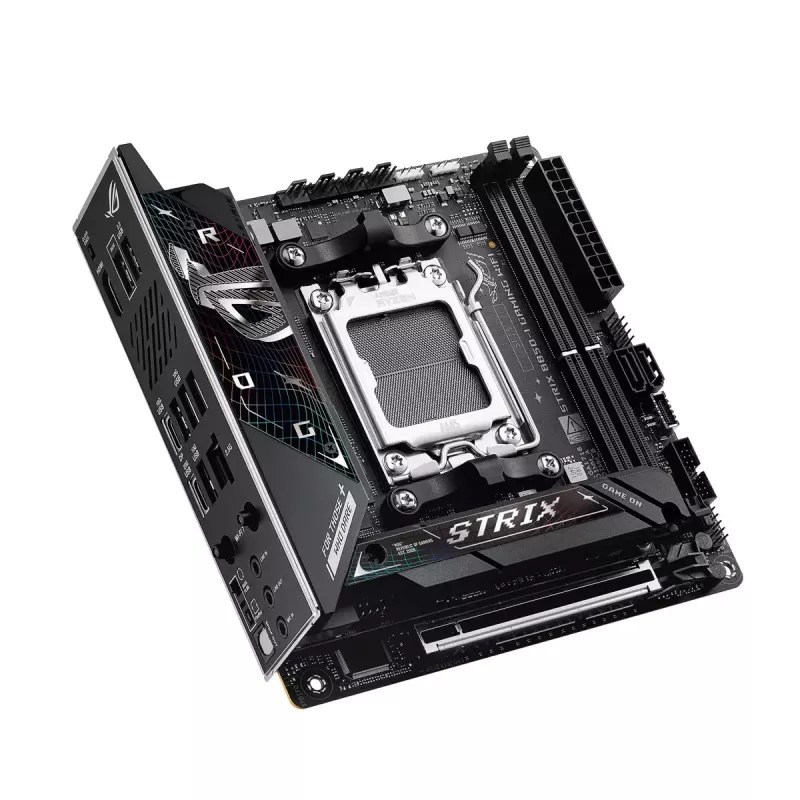 Placa base ASUS ROG STRIX B850-I GAMING WIFI, AMD B850, Socket AM5, mini ITX, 2x DDR5, Wi‑Fi 7, 2.5Gb LAN