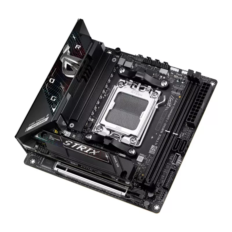 Placa base ASUS ROG STRIX B850-I GAMING WIFI, AMD B850, Socket AM5, mini ITX, 2x DDR5, Wi‑Fi 7, 2.5Gb LAN
