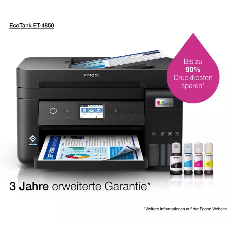 Epson EcoTank ET-4850 Impresora de inyección de tinta A4 4800 x 1200 DPI 33 ppm Wi-Fi