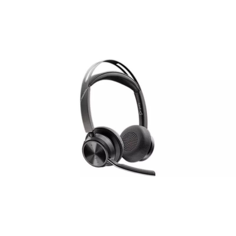 HP Poly Voyager Focus 2 USB-C-C Auriculares +Adaptador USB-C/A +Base de carga