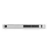 Switch gestionado UBIQUITI USW-PRO-24-EU — 24× Gigabit RJ-45, 2× SFP+, L2/L3, montaje en rack, plateado
