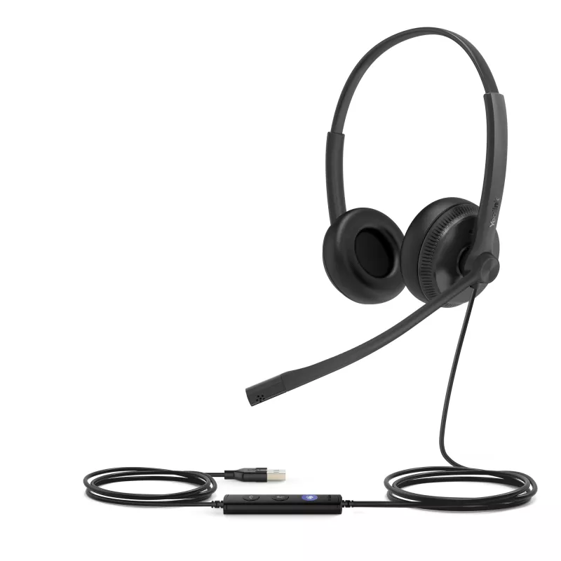 Yealink UH34 Dual Teams auricular, con cable, oficina/call center, 20 - 20000 Hz, 118 g, auricular, negro