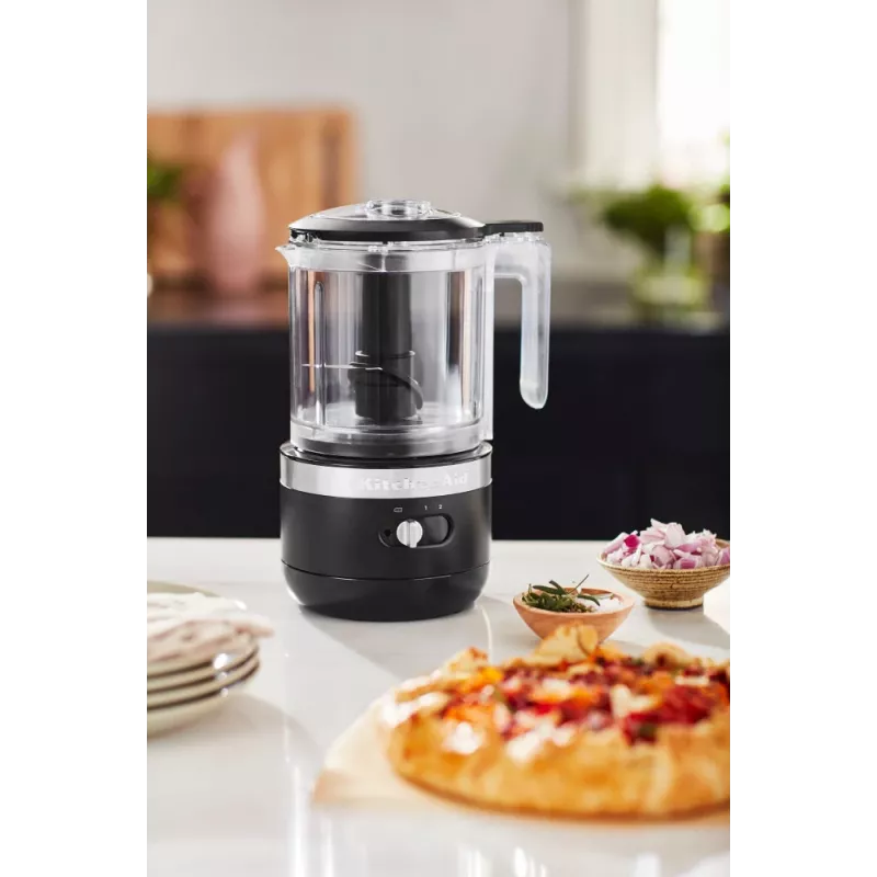Picadora eléctrica KitchenAid 5KFCB519EBM 1,19 L 24 W negra transparente