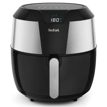 Freidora de aire Tefal Easy Fry EY701D Single 5,6 L independiente 1850 W negra, acero inoxidable
