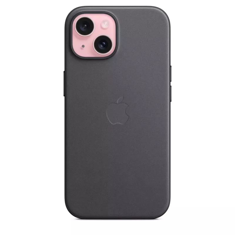 Apple funda FineWoven con MagSafe iPhone 15 negra