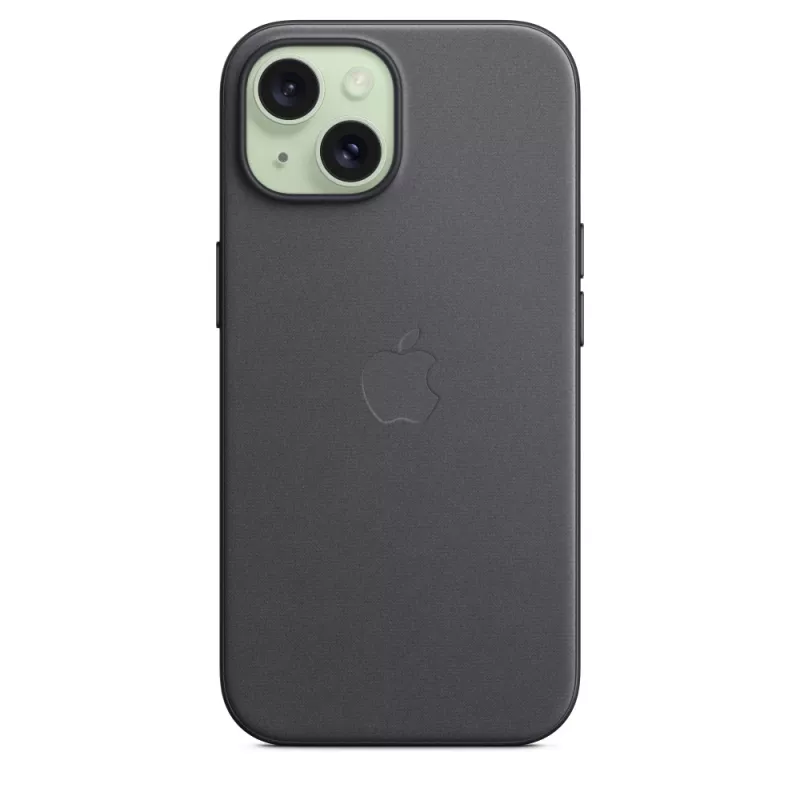 Apple funda FineWoven con MagSafe iPhone 15 negra