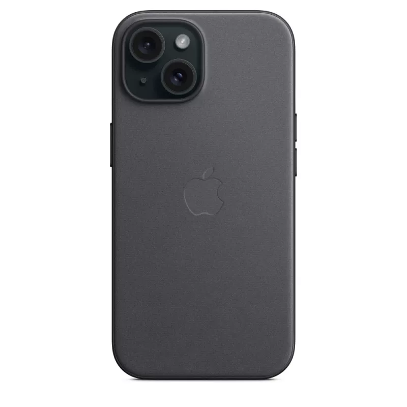 Apple funda FineWoven con MagSafe iPhone 15 negra
