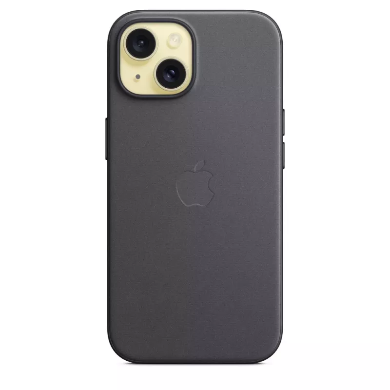 Apple funda FineWoven con MagSafe iPhone 15 negra